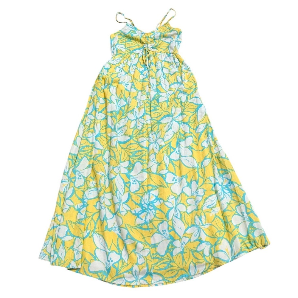 NWT Sincerely Jules Floral Maxi‎ Dress Linen Blend Tropical Resort Women's XS
